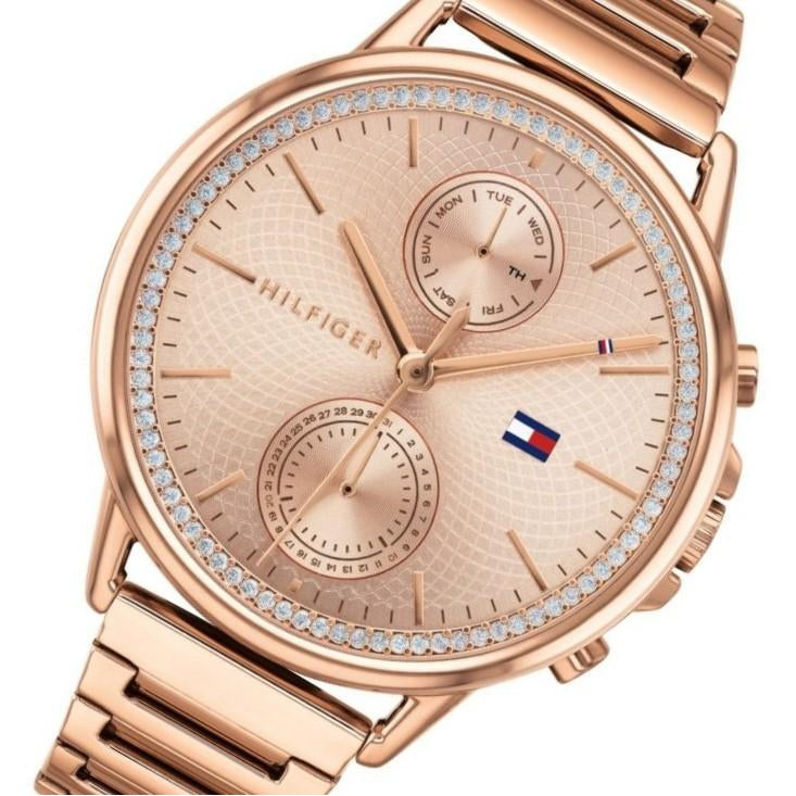 tommy hilfiger women's watch rose gold