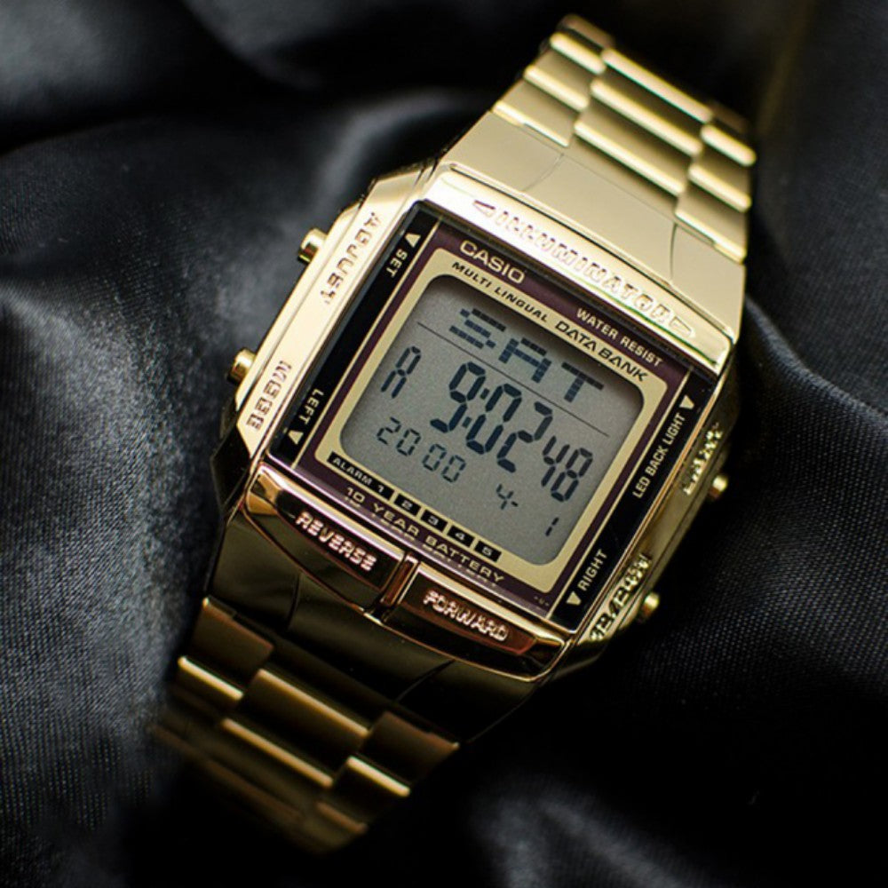 Casio Classic Gold Data Bank Illuminator Unisex Watch - DB360G-9 – The