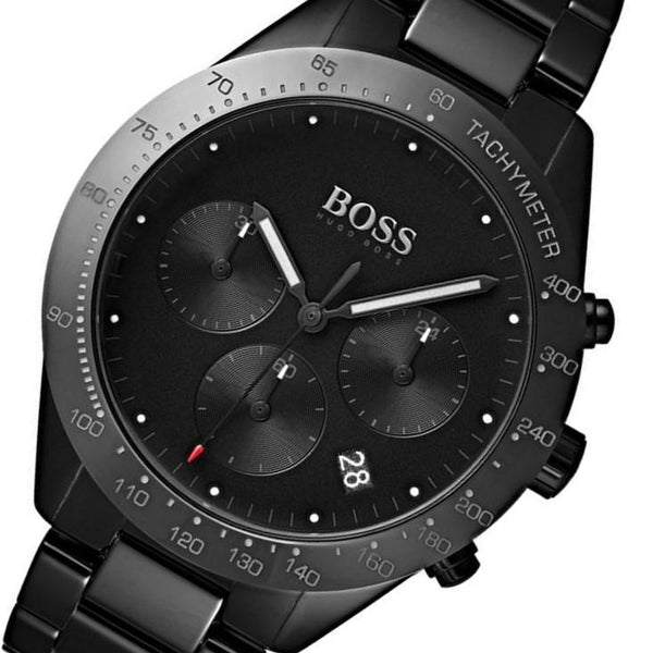 hugo boss talent men's black ceramic bracelet watch