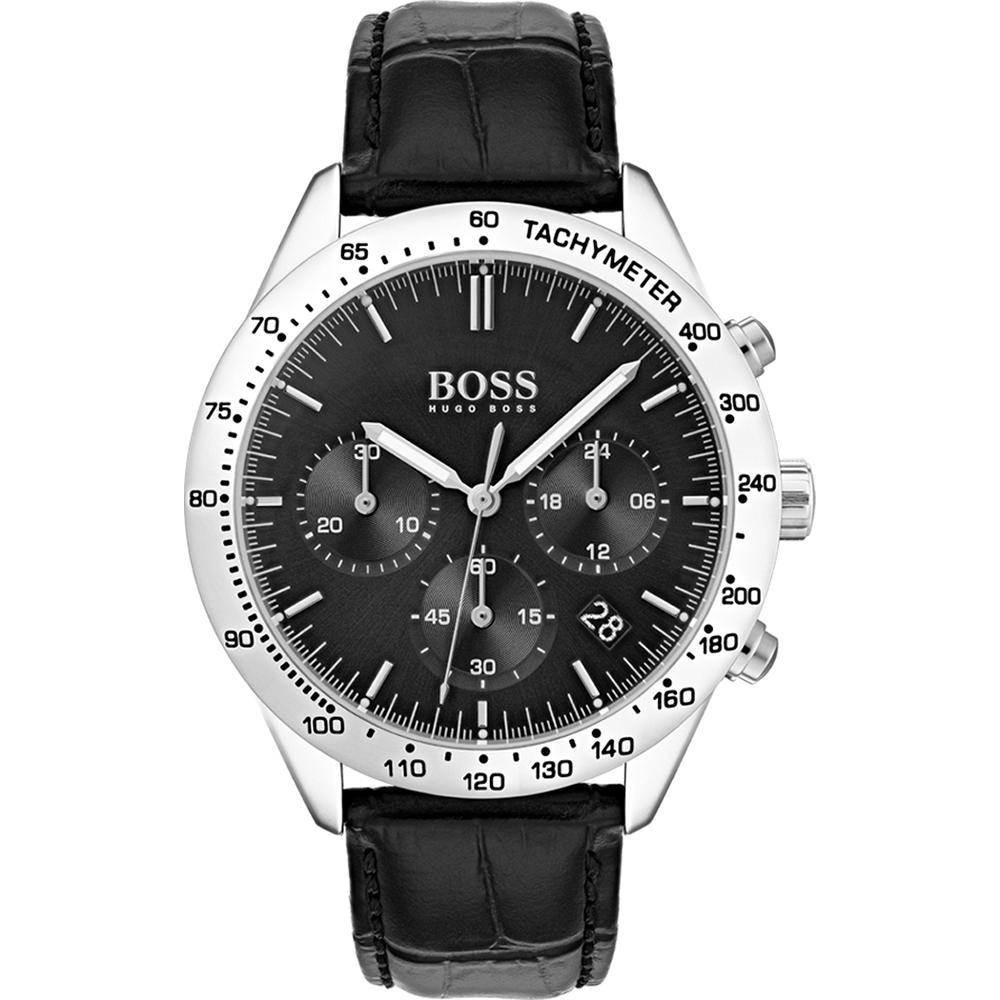 Hugo Boss Men's Black Leather Watch 