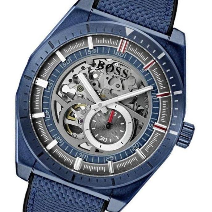 hugo boss signature skeleton watch