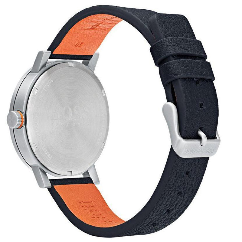 hugo boss men's watch orange