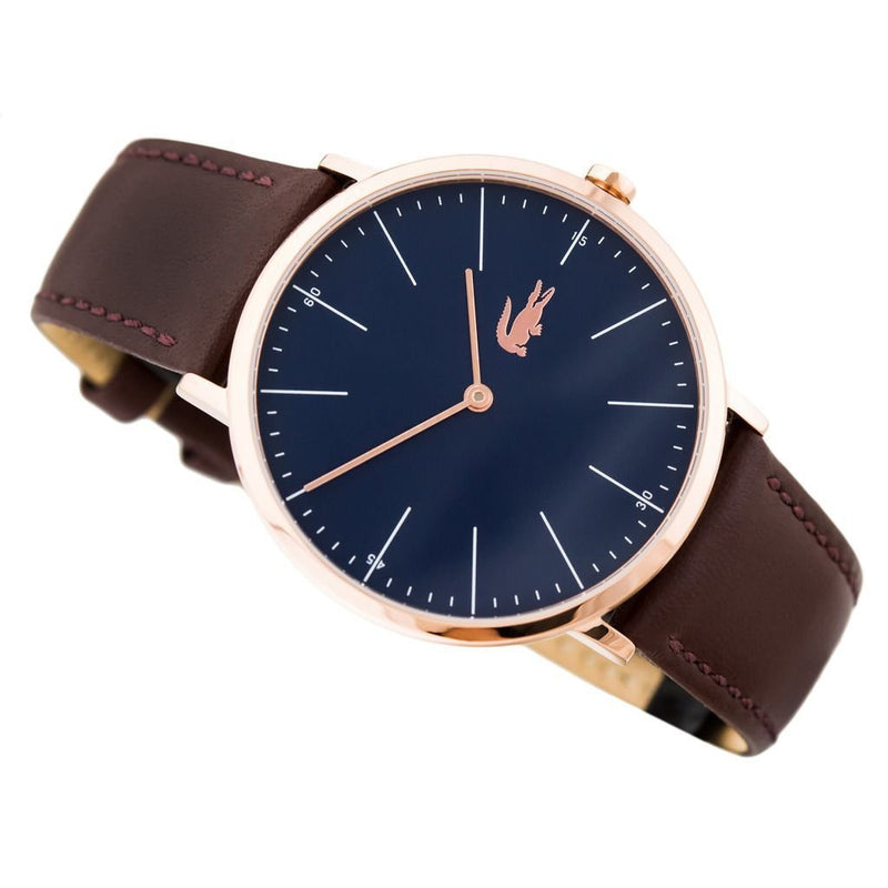 Lacoste Moon Brown Leather Mens Watch 2010871 – The Watch Factory Australia