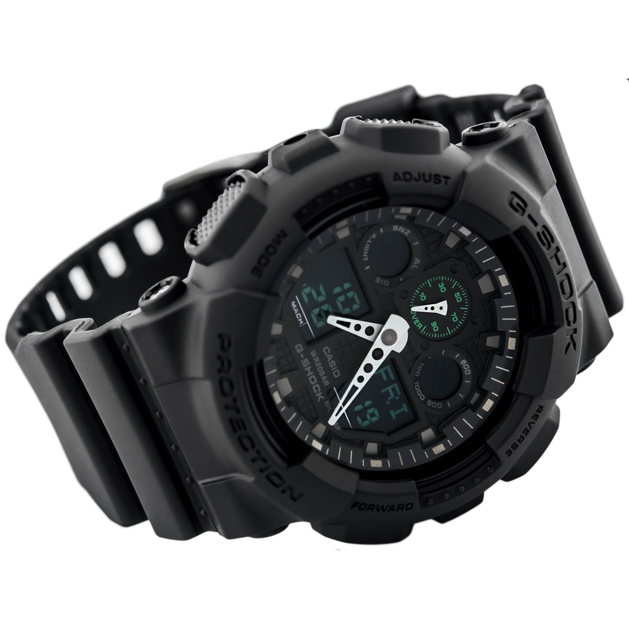 Casio G-SHOCK 55mm Duo Chrono Watch - GA100MB-1A – The Watch Factory ...