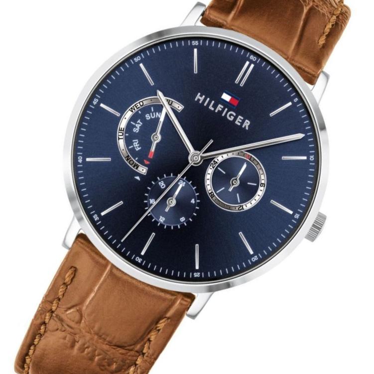 tommy hilfiger watch men's leather