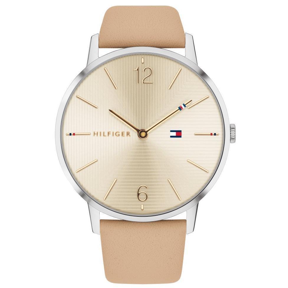 tommy hilfiger women's leather watch