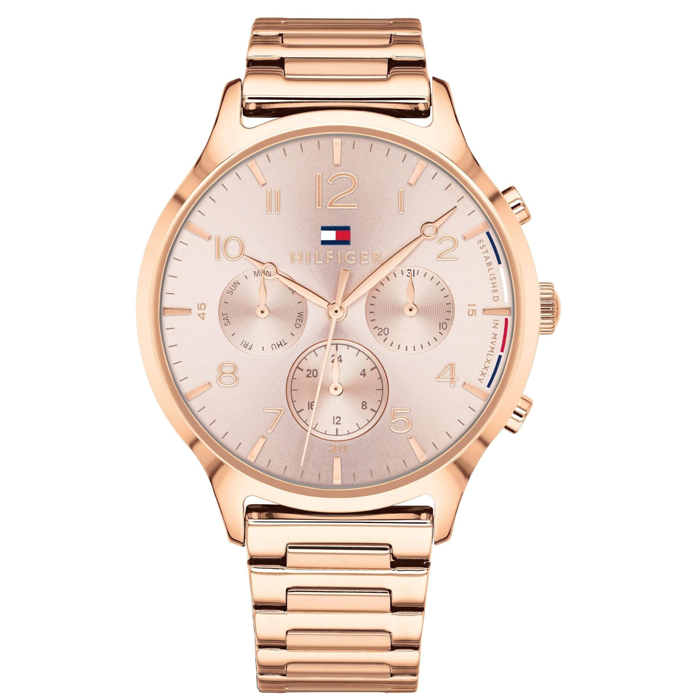 rose gold tommy hilfiger women's watch