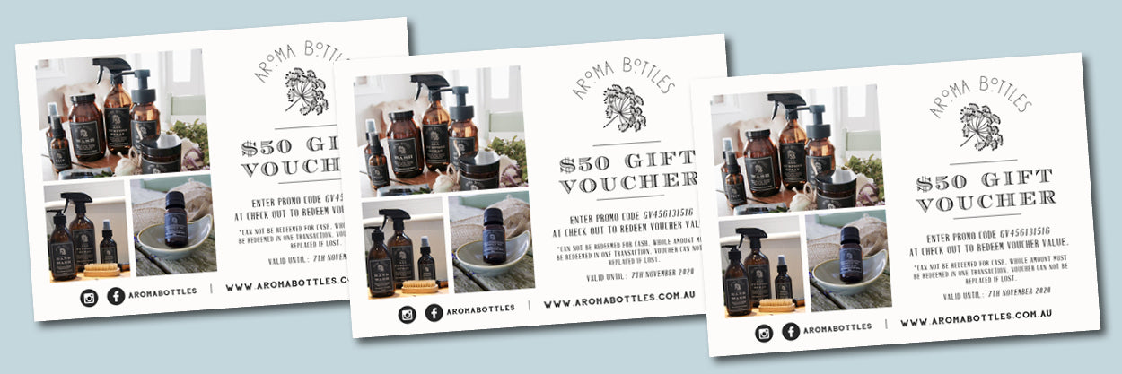 Aroma Bottles Gift Voucher 