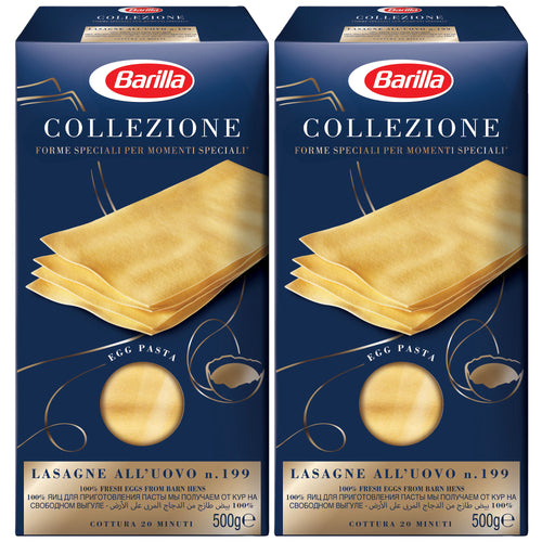 Barilla Collezione Pasta Lasagne Semola 500g x 2 - Click Cuisine