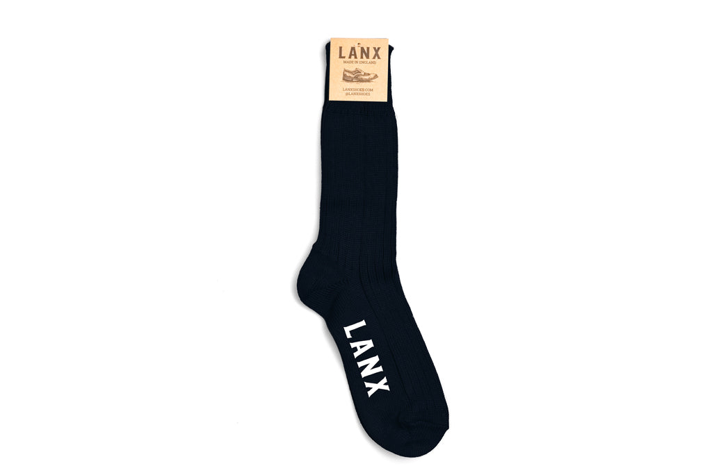 NAVY-Socks | LANX Proper Men's Shoes