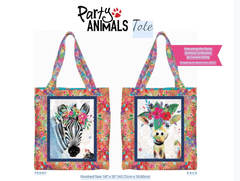 Party Animals Free Tote Bag by 3 Wishes Fabric