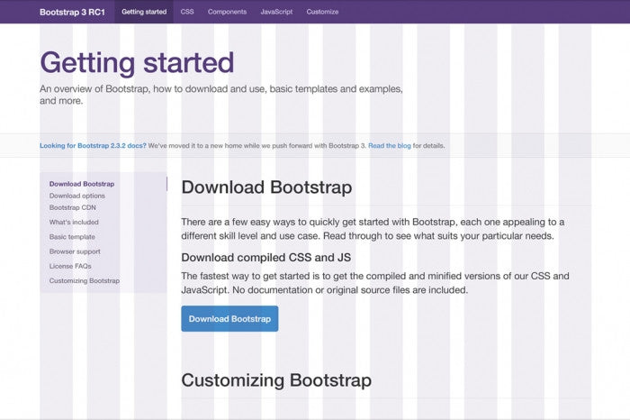 Bootstrap 3 PSD template