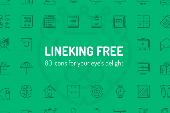 Line King Icons freebie