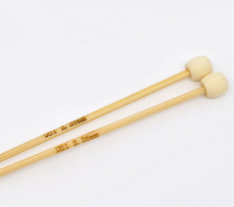 Pair Of Bamboo Knitting Needles Us Size 1 Uk Size 13 2 25mm 13 Long Knt0135
