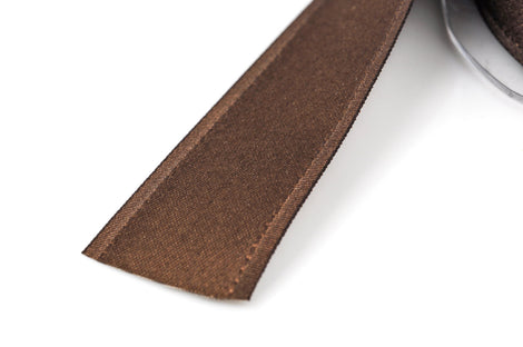 chocolate brown satin ribbon