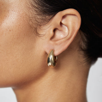 Amazoncom SHASHI Womens Katerina Hoop Earrings GoldClear One Size  Clothing Shoes  Jewelry