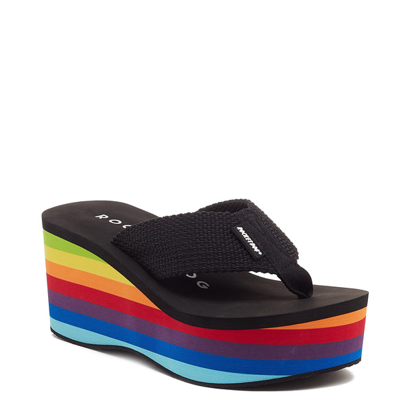 🌈Crush Rainbow Black Platform Flip Flop by Rocket Dog - Rocket Dog®