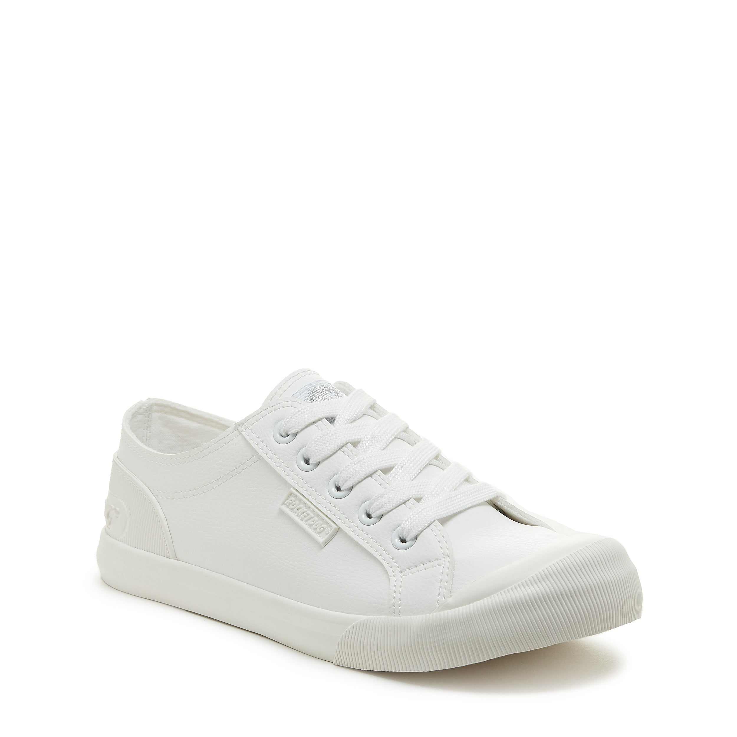 Jazzin All White High Top Sneaker - Rocket Dog