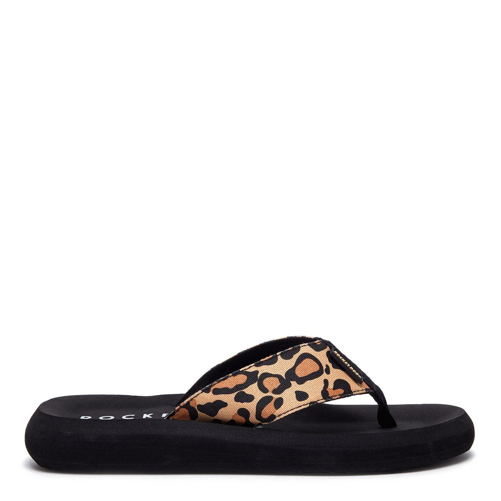 leopard flip flop slippers