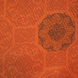 Glowing Rust Medallions Jacquard Kimono Silk Pieces 9" x 50".  #4362