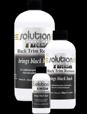 Solution Finish Black Plastic & Vinyl Restorer 1 oz.