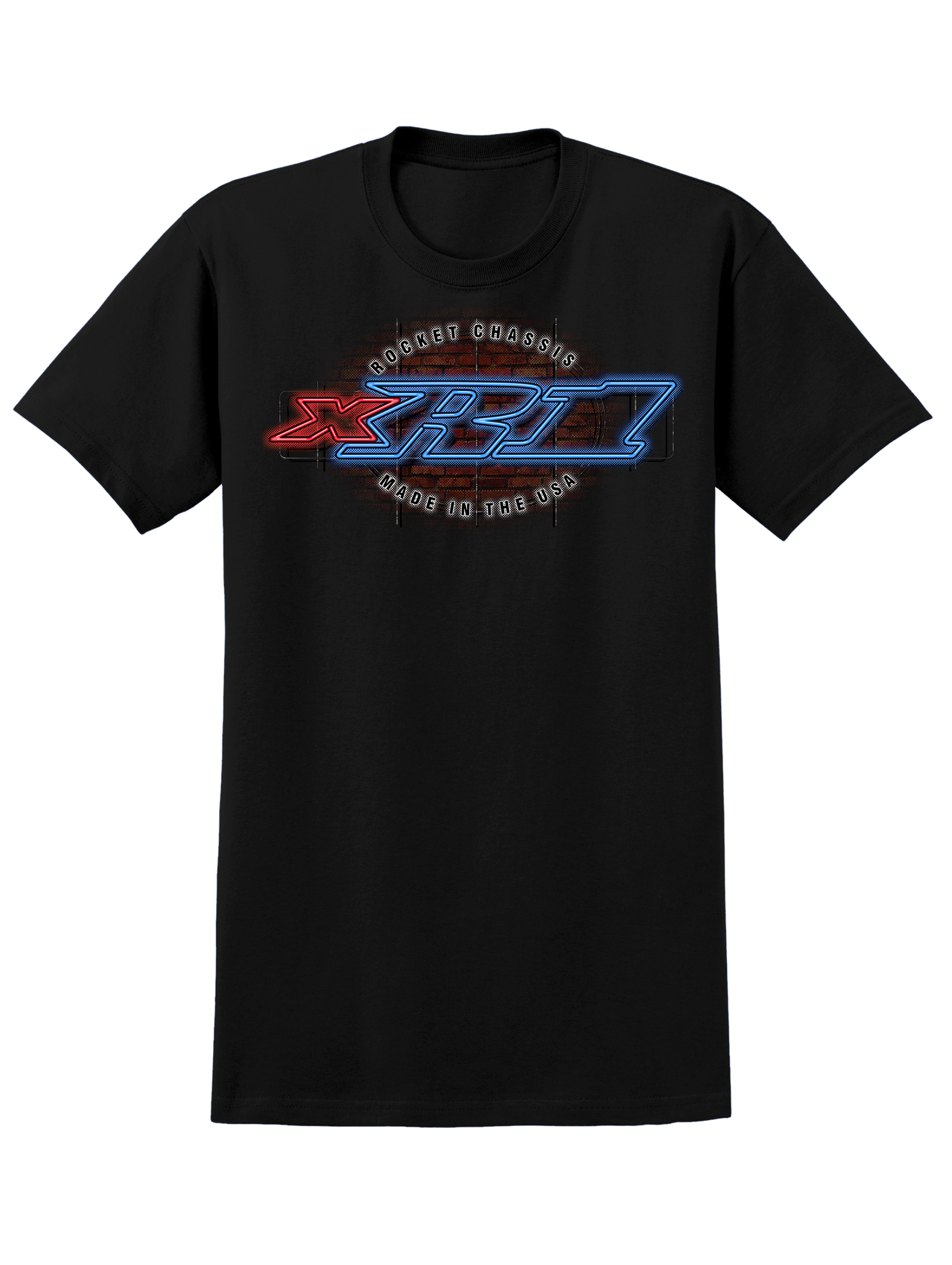 Neon XR1 Tee, Black Heather | Rocket Chassis