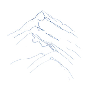 Buy Minimalist Mountain Line Art simple Sketch Outline Digital Online in  India  Etsy