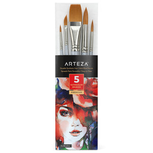 Art Paint Brush Set 30pc - Craft Brushes for Acrylics, Watercolor Painting,  Oil Paints, and Tempera – Taklon and Synthetic Paint Brush Kit