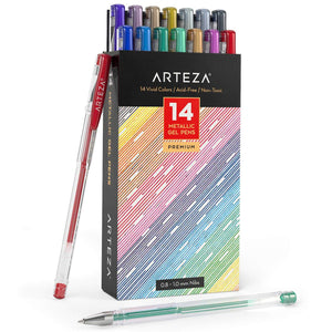 Retractable Gel Ink Pens, Vintage & Bright Colors