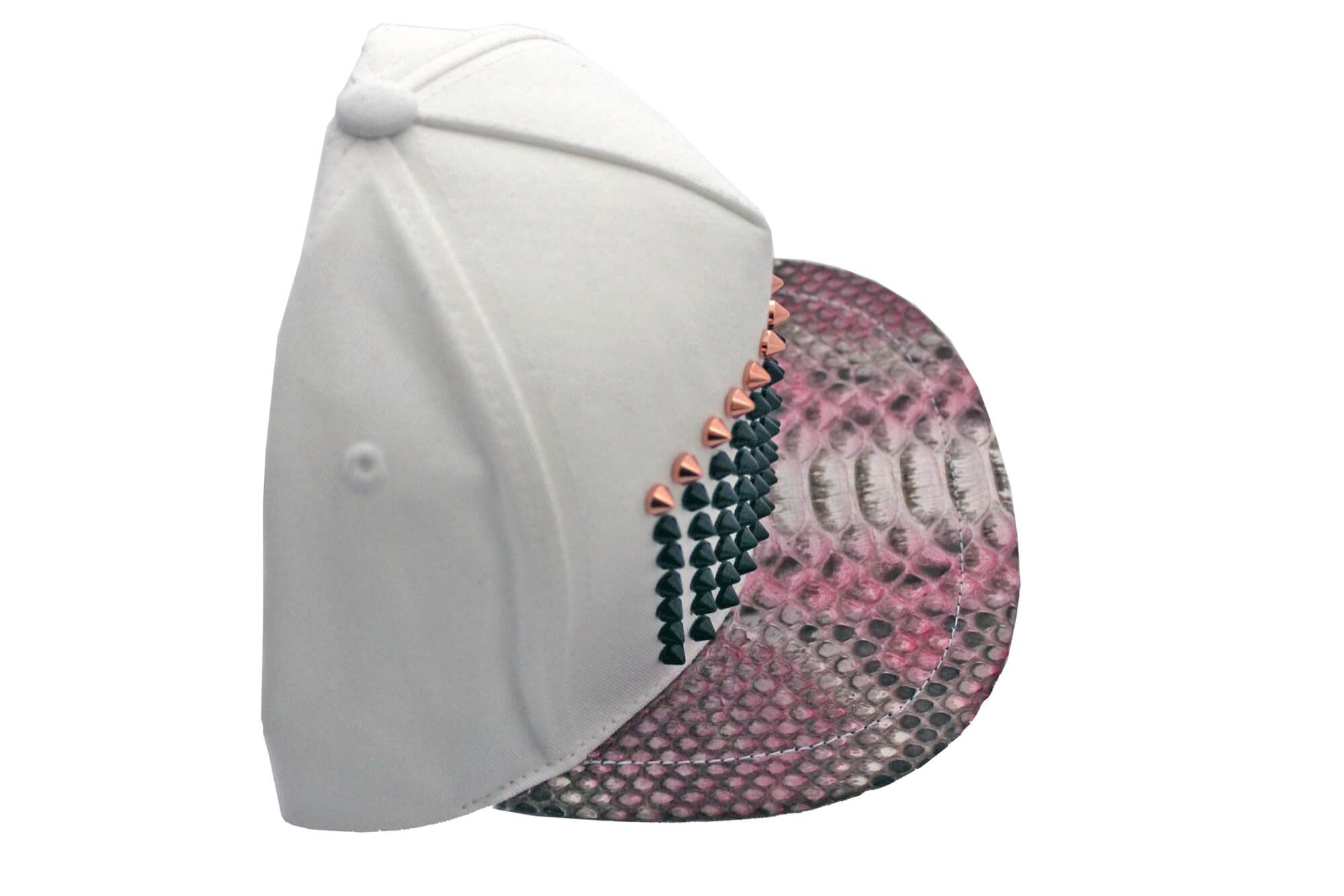 Natural Pink Python Strapback