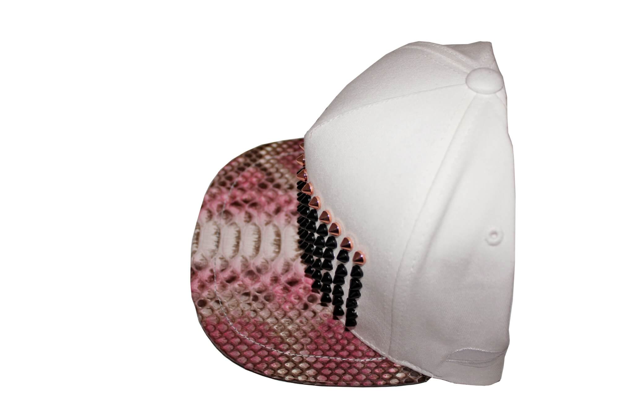 Natural Pink Python Strapback