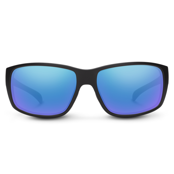 Suncloud Zephyr Matte Black/Polarized Blue Mirror Lens I Bill and