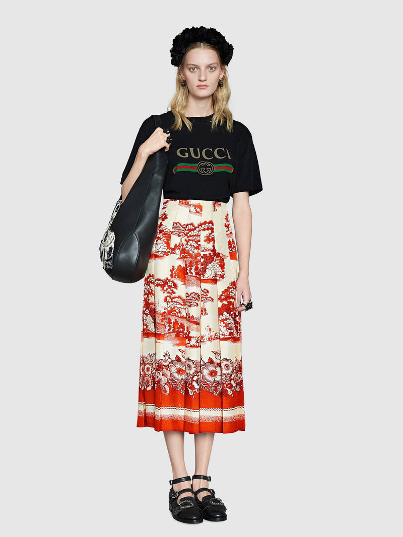 - 1980 Vintage Style Oversize T-shirt with Gucci logo L (Overs – Luxe