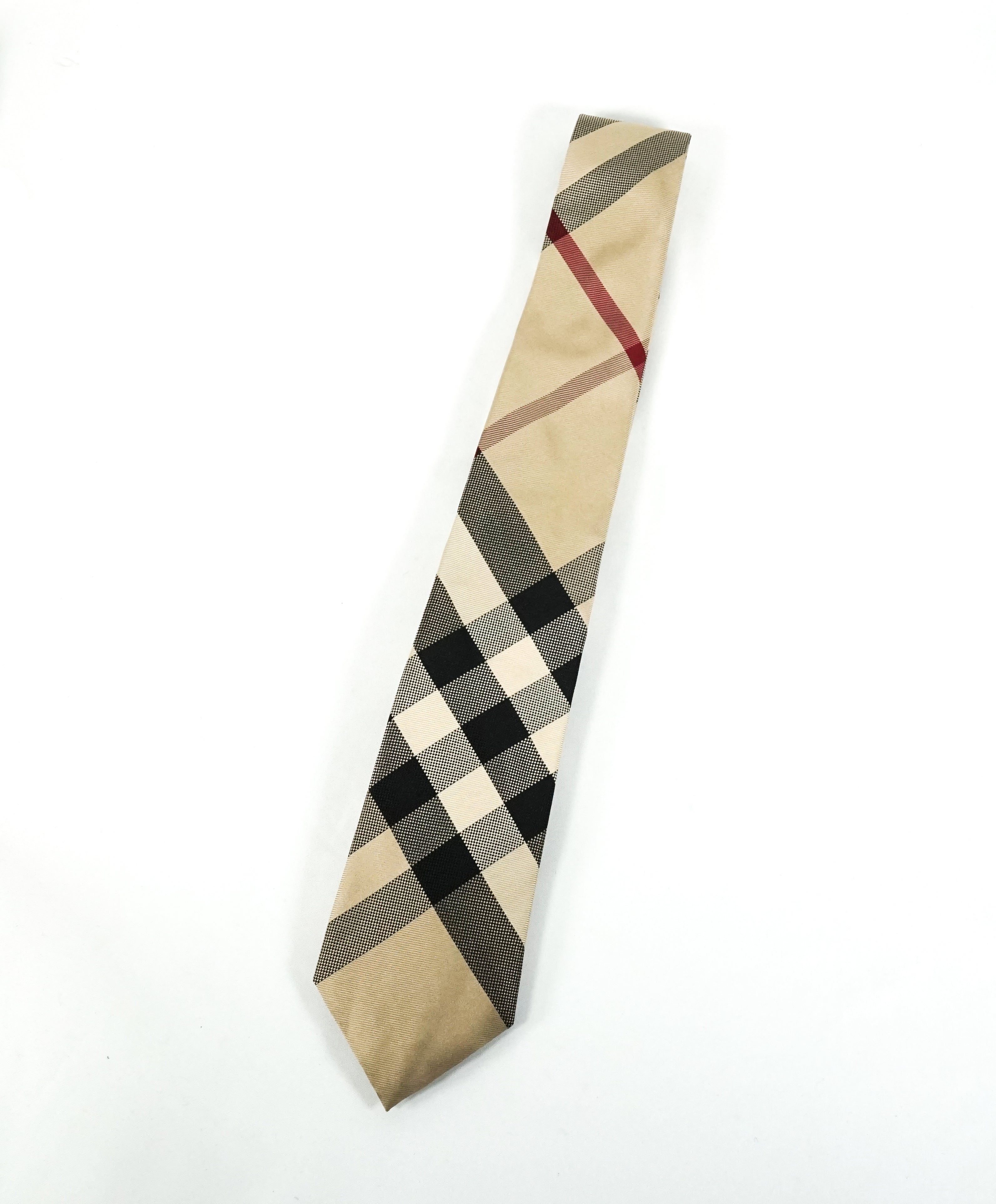 burberry plaid tie