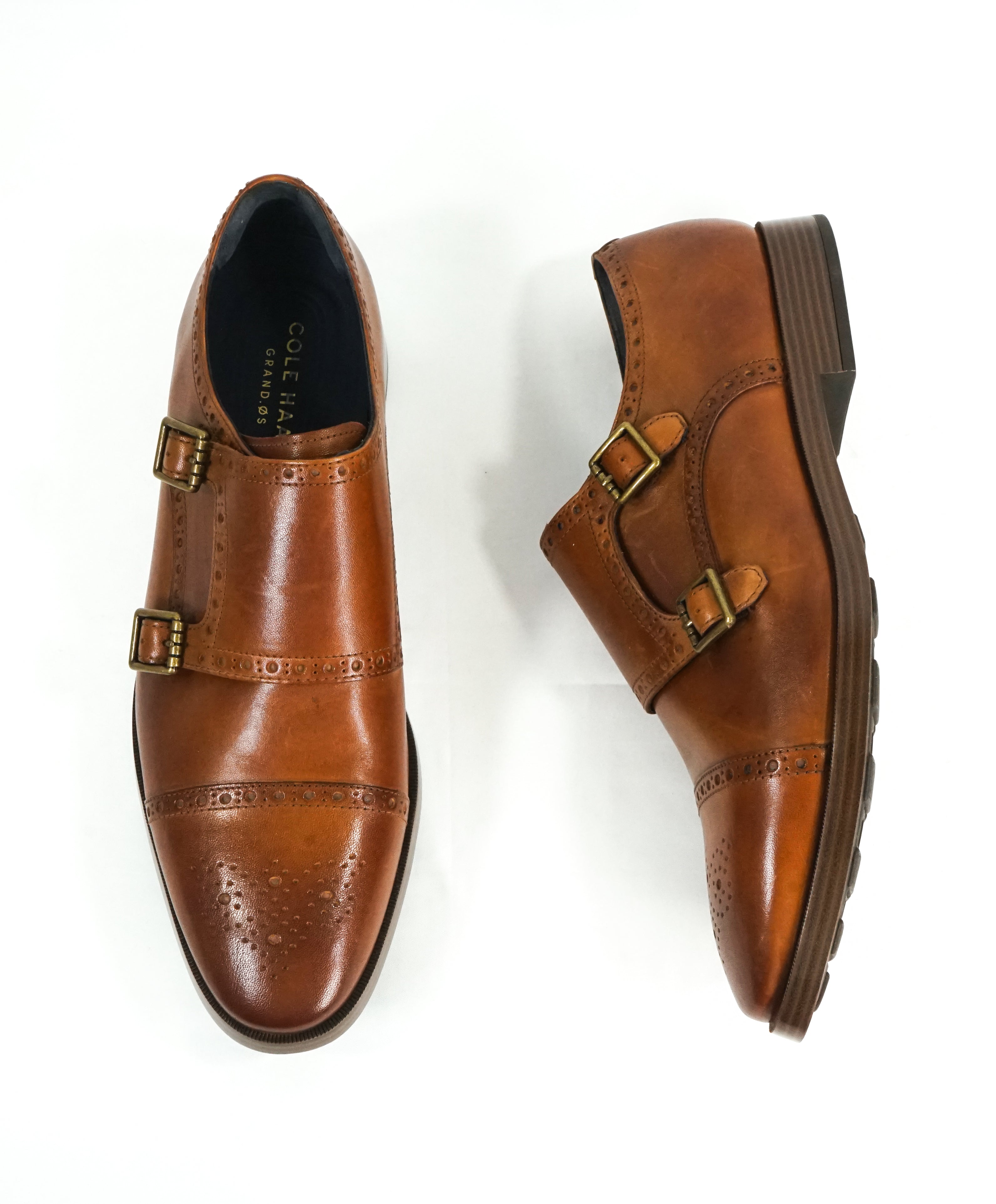 cole haan grand os double monk