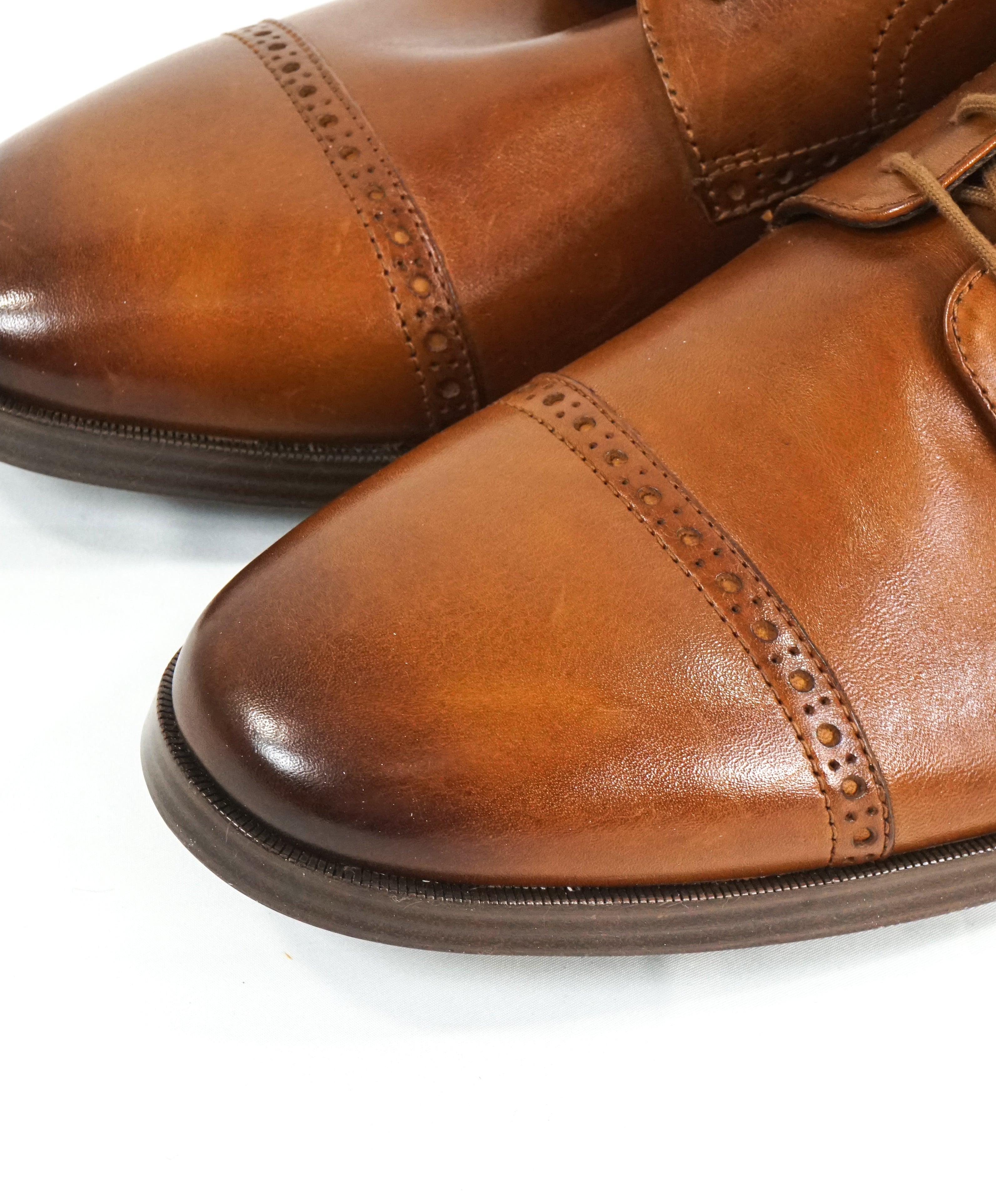 COLE HAAN - Brown Cap Toe Brogue Oxfords 