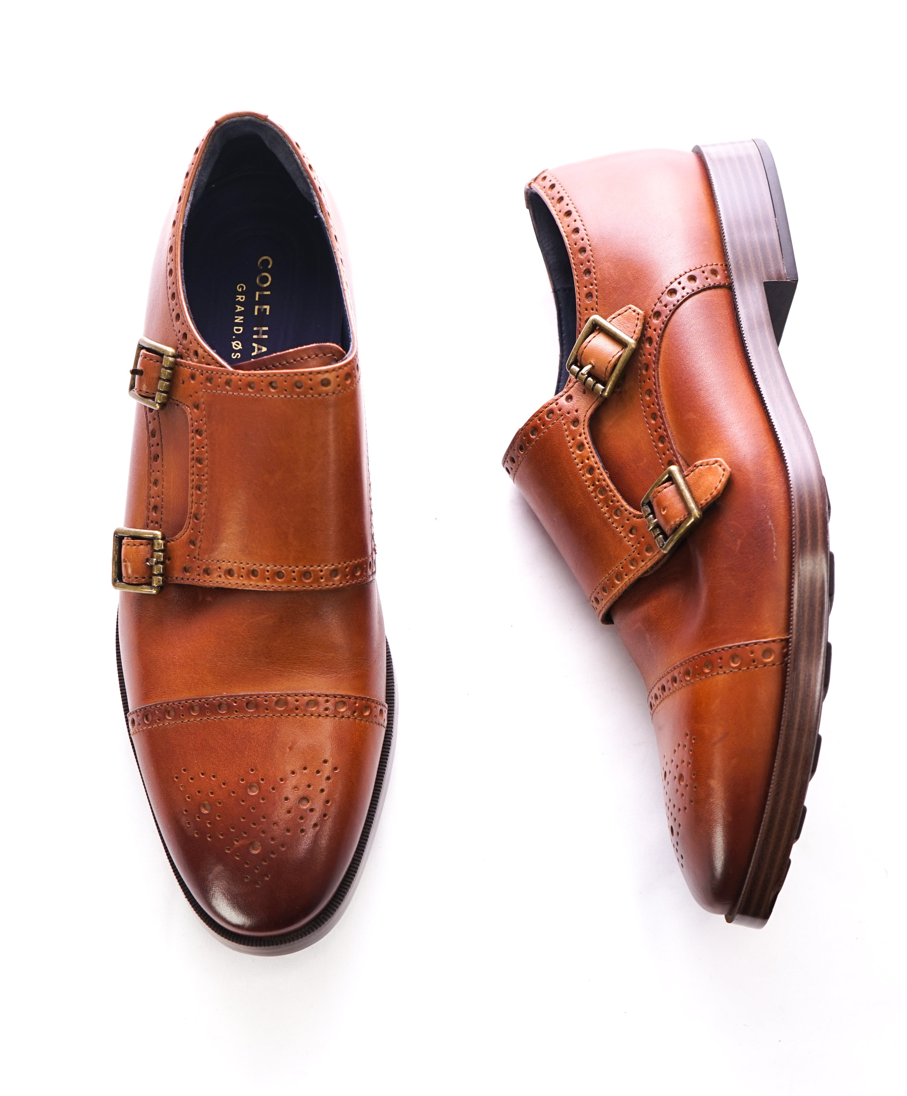 cole haan grand os double monk