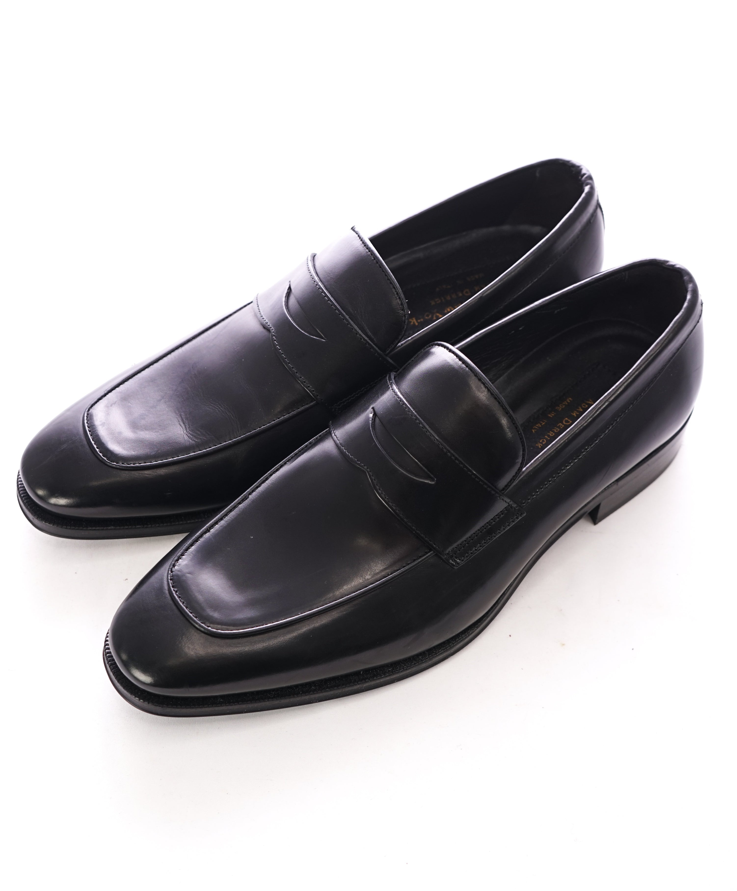 TO BOOT NEW YORK - “Dupont” Black Premium Grade Leather Penny Loafers ...