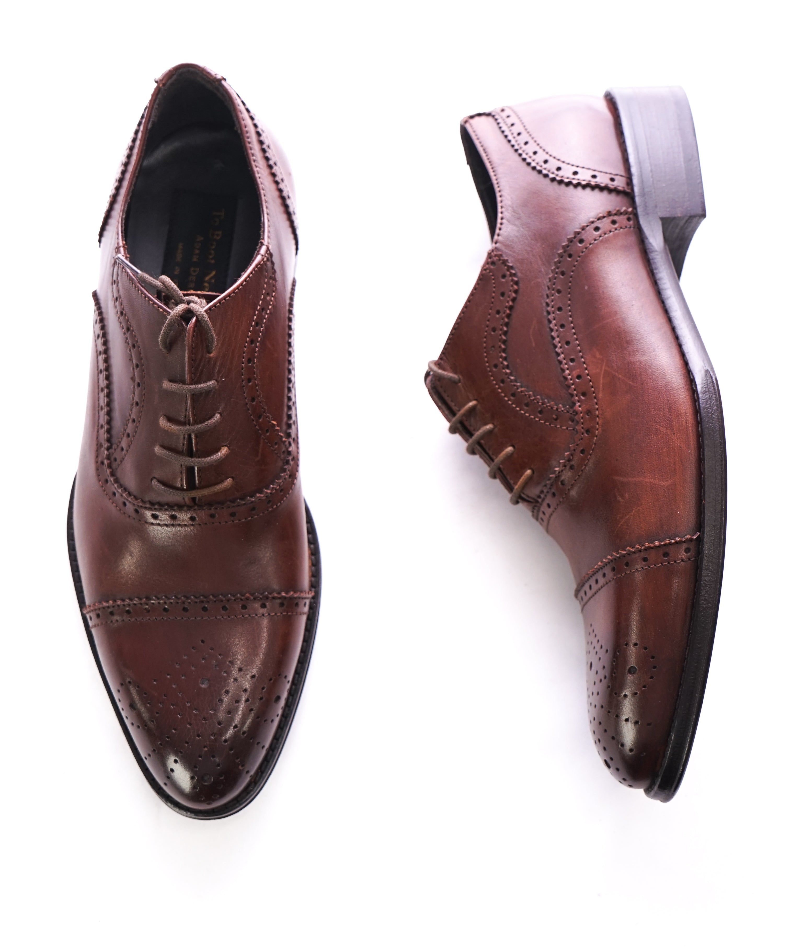 brogue cap toe boot