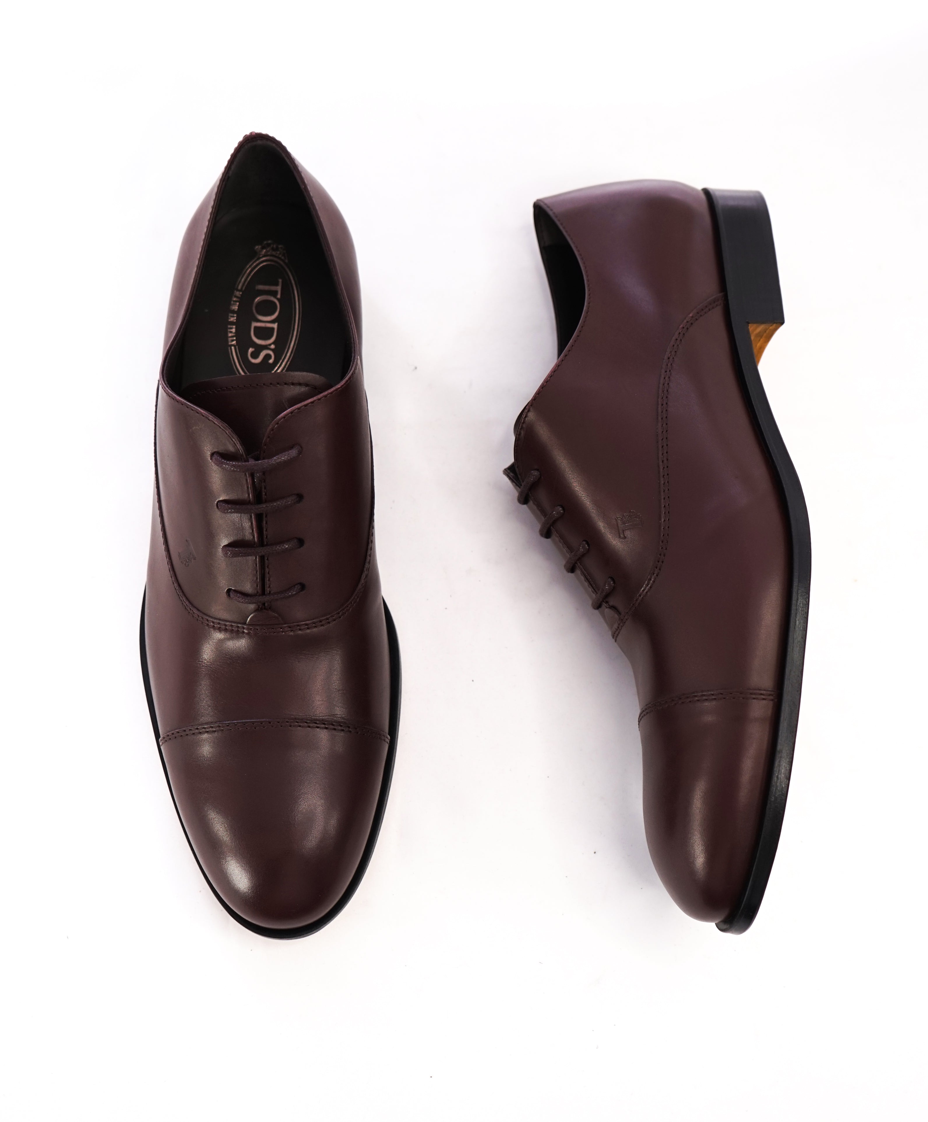 Burgundy Oxblood Leather Oxfords 