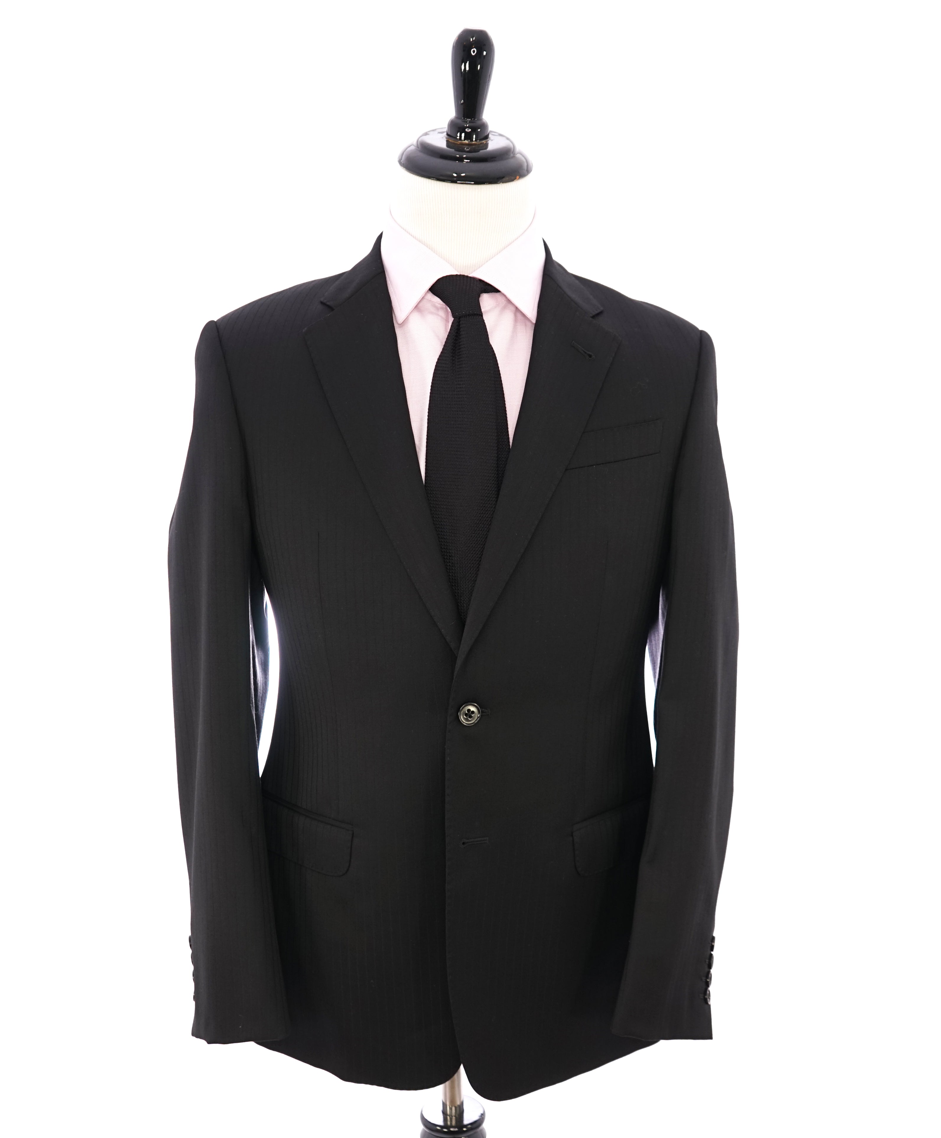 Sleek Stripe “G Line” Wool Suit 