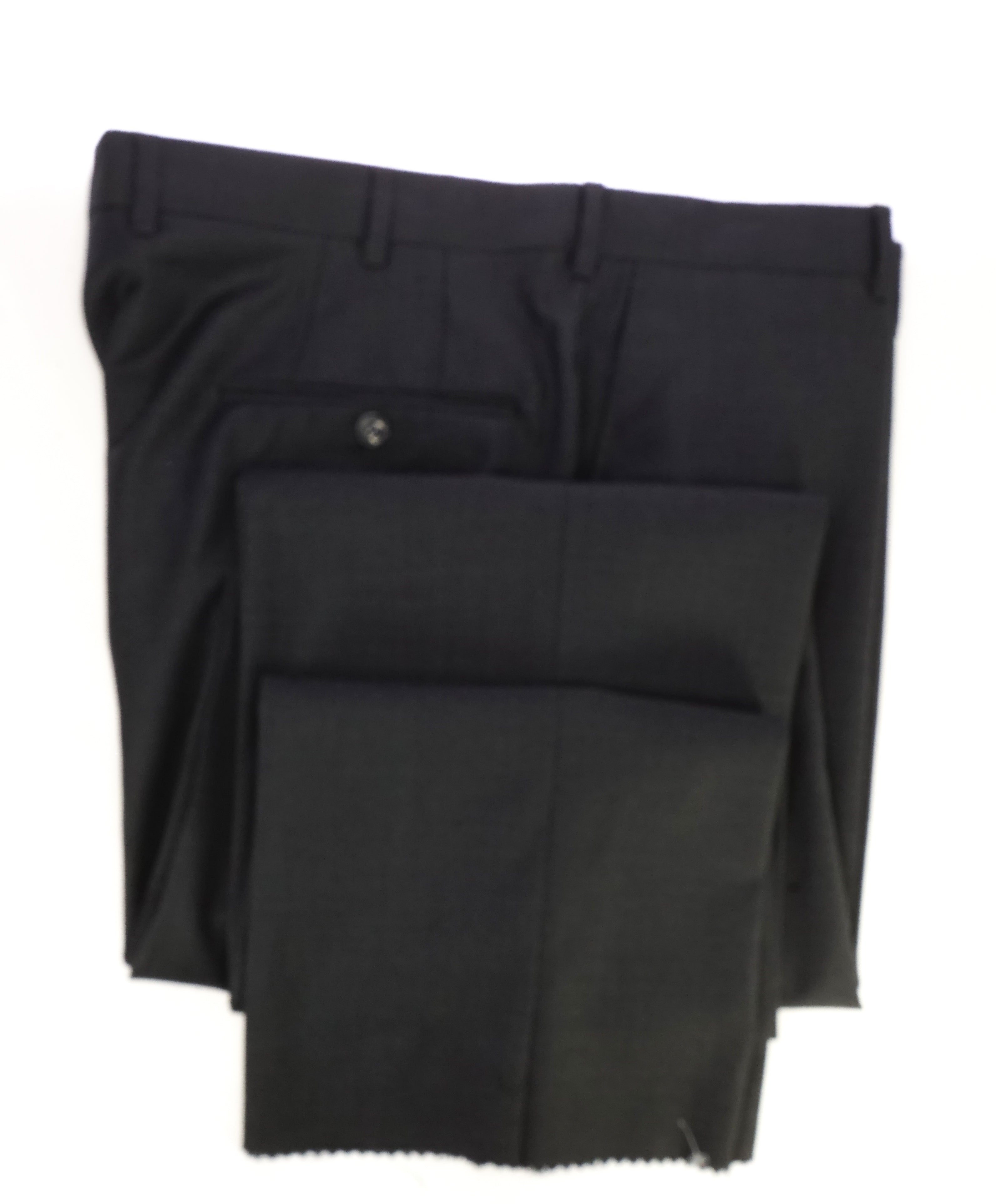 HICKEY FREEMAN - Charcoal Gray Wool Flat Front Dress Pants - 38W – Luxe ...
