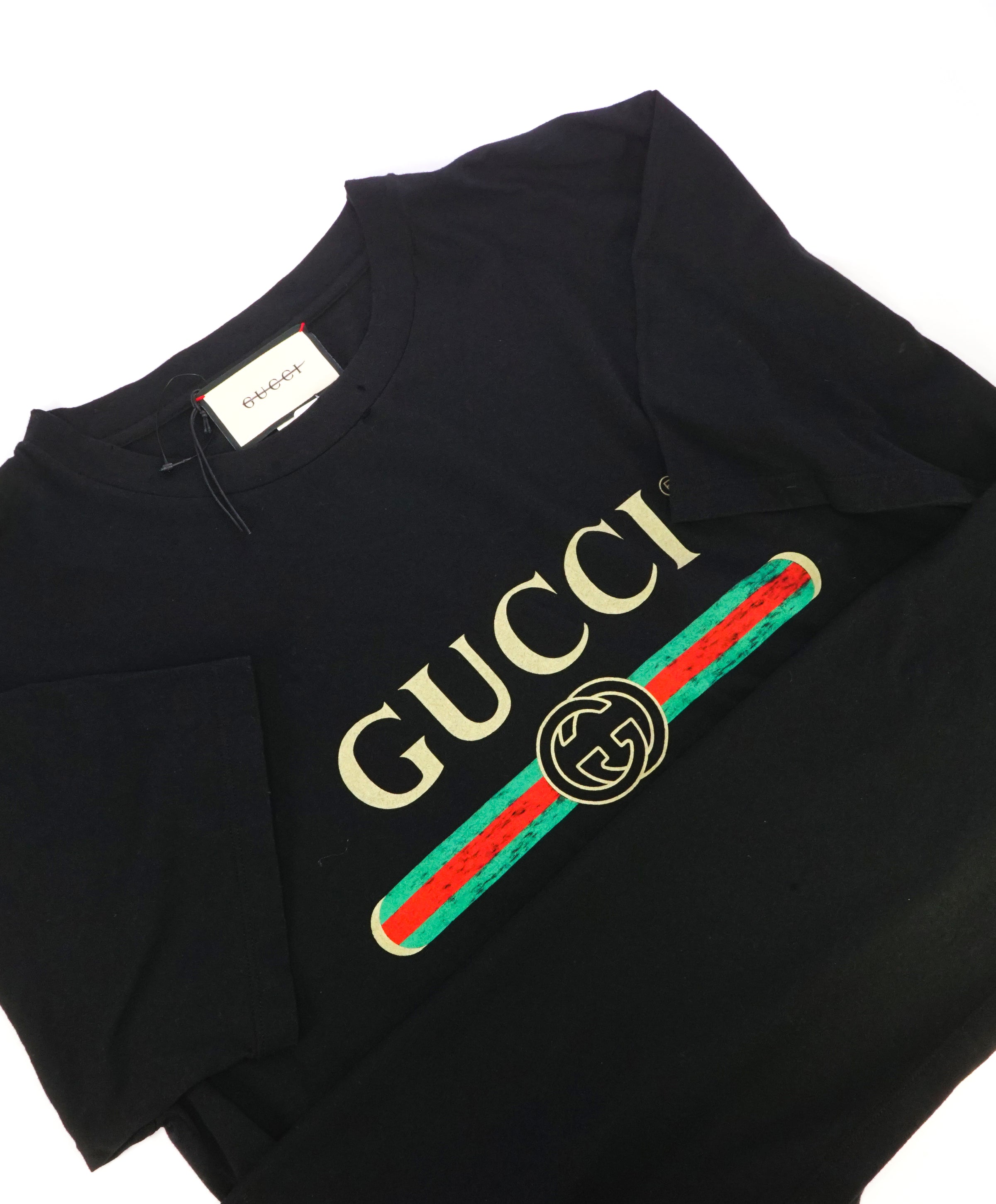 GUCCI - 1980 Vintage Style Oversize T-shirt with Gucci logo - M (Overs ...