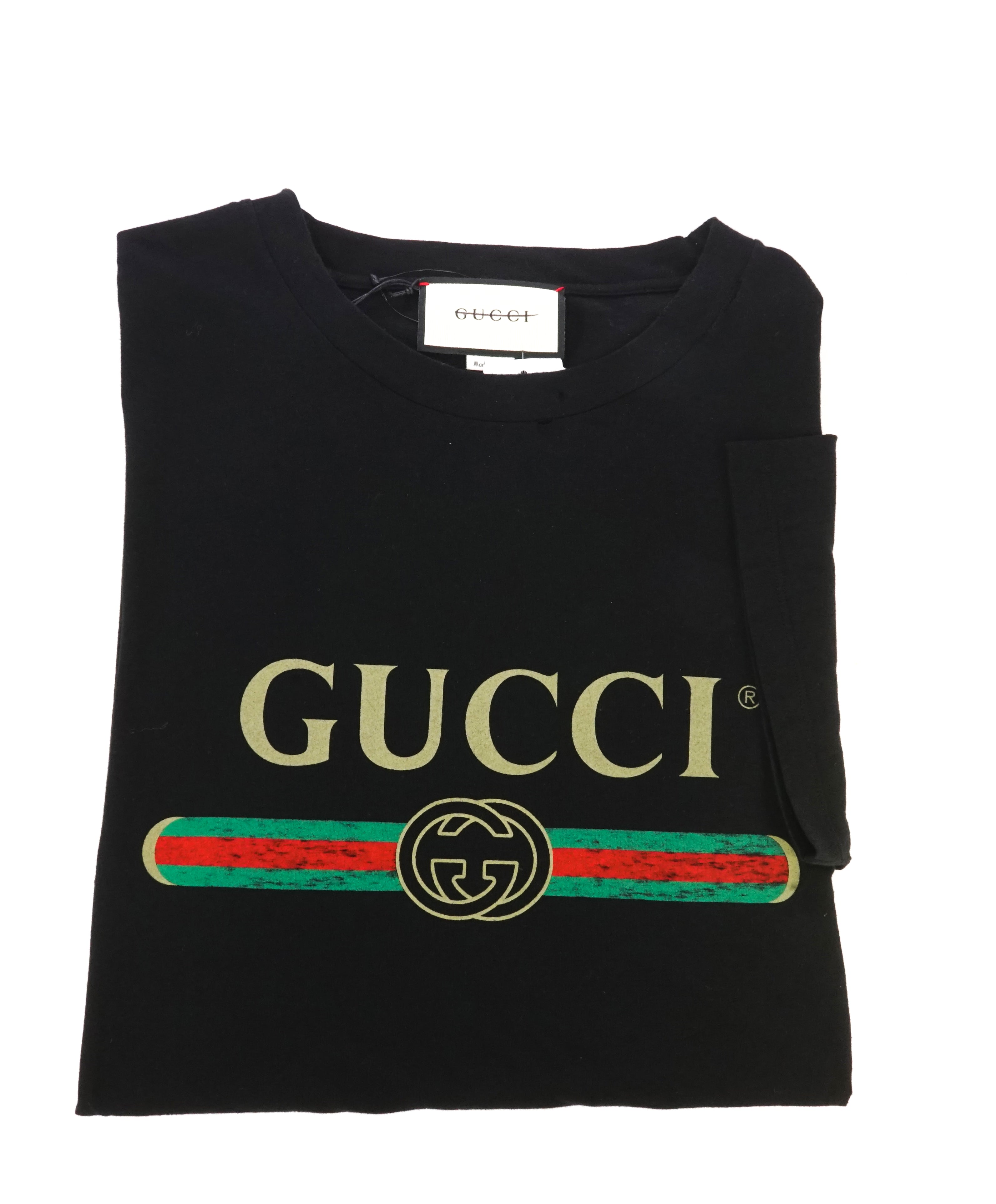 GUCCI - 1980 Vintage Style Oversize T-shirt with Gucci logo - M (Overs ...