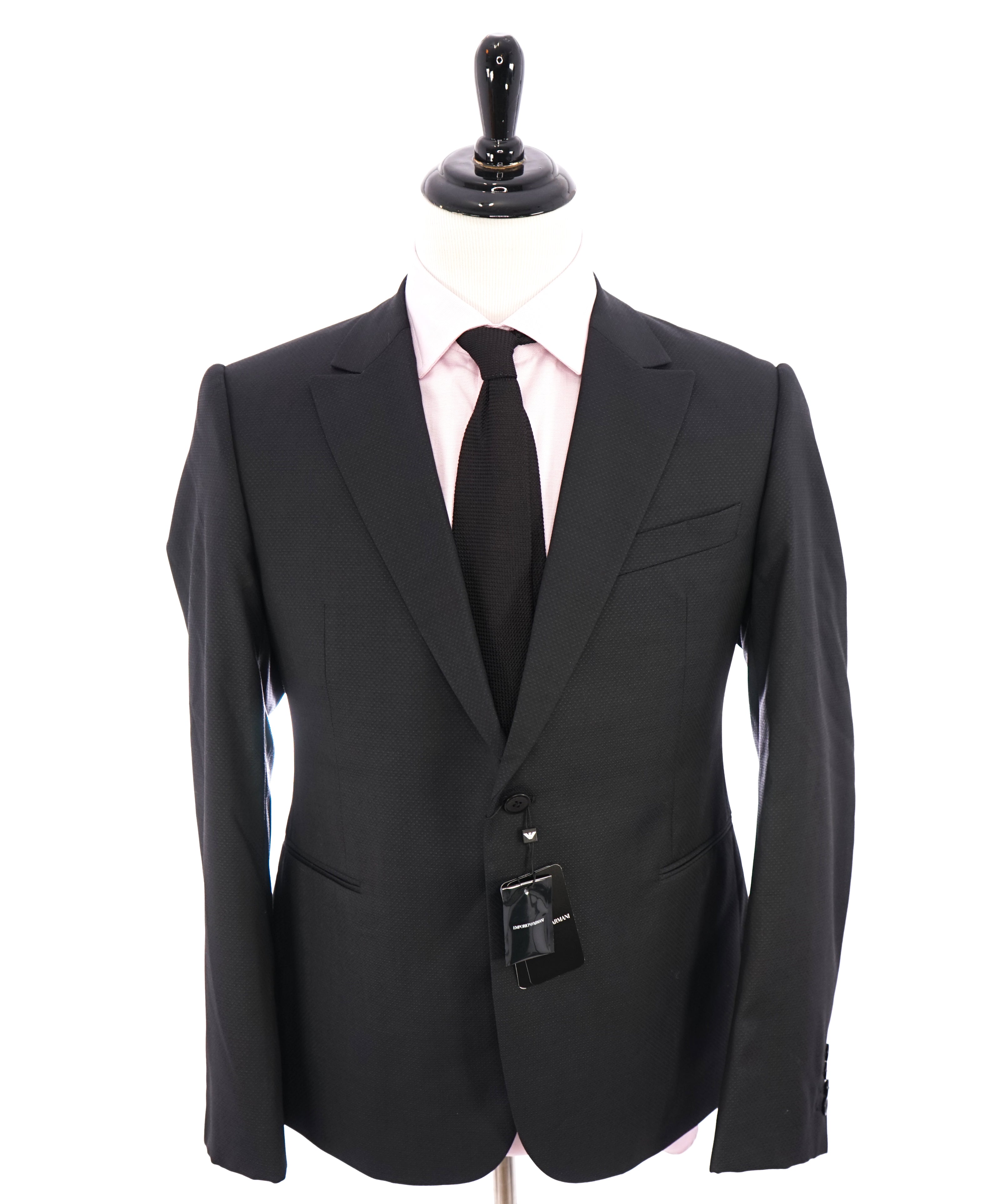 EMPORIO ARMANI - "M LINE" Drop 8 Made In Italy Geometric 1-Button Suit