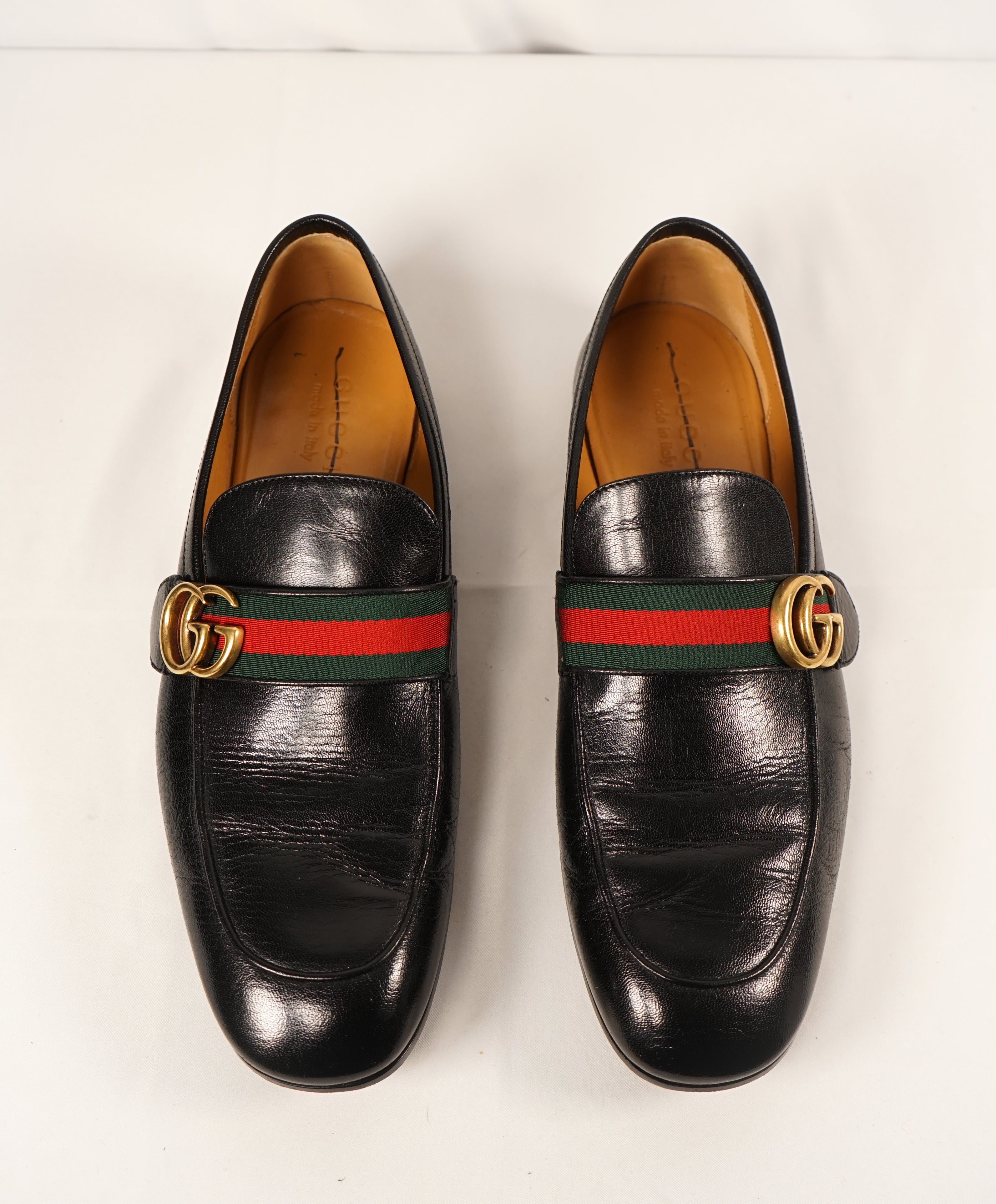 GUCCI - GG Interlocking Gold Bit Web Loafers “Donnie” - 10.5 – Luxe Hanger