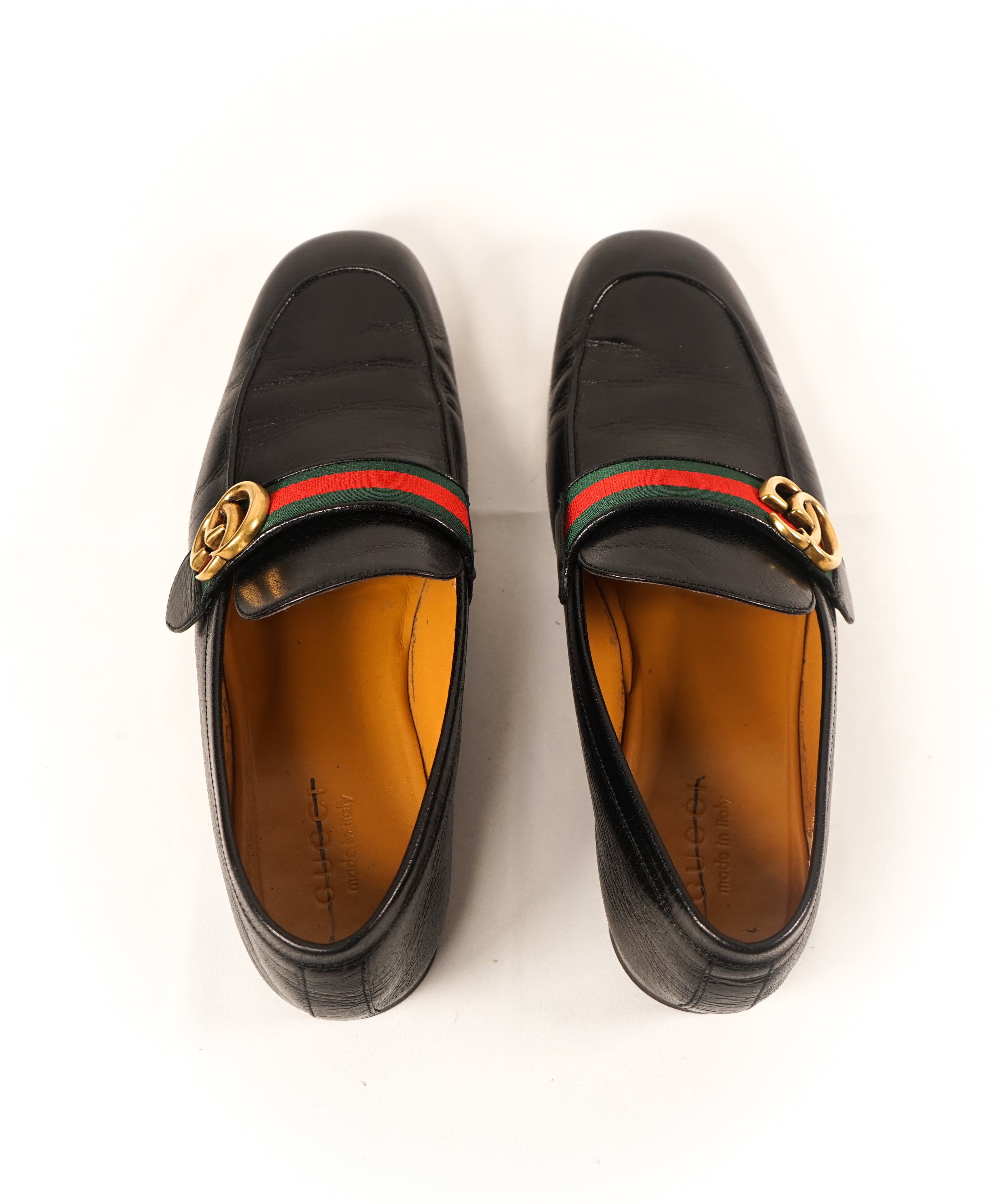 GUCCI - GG Interlocking Gold Bit Web Loafers “Donnie” - 10.5 – Luxe Hanger