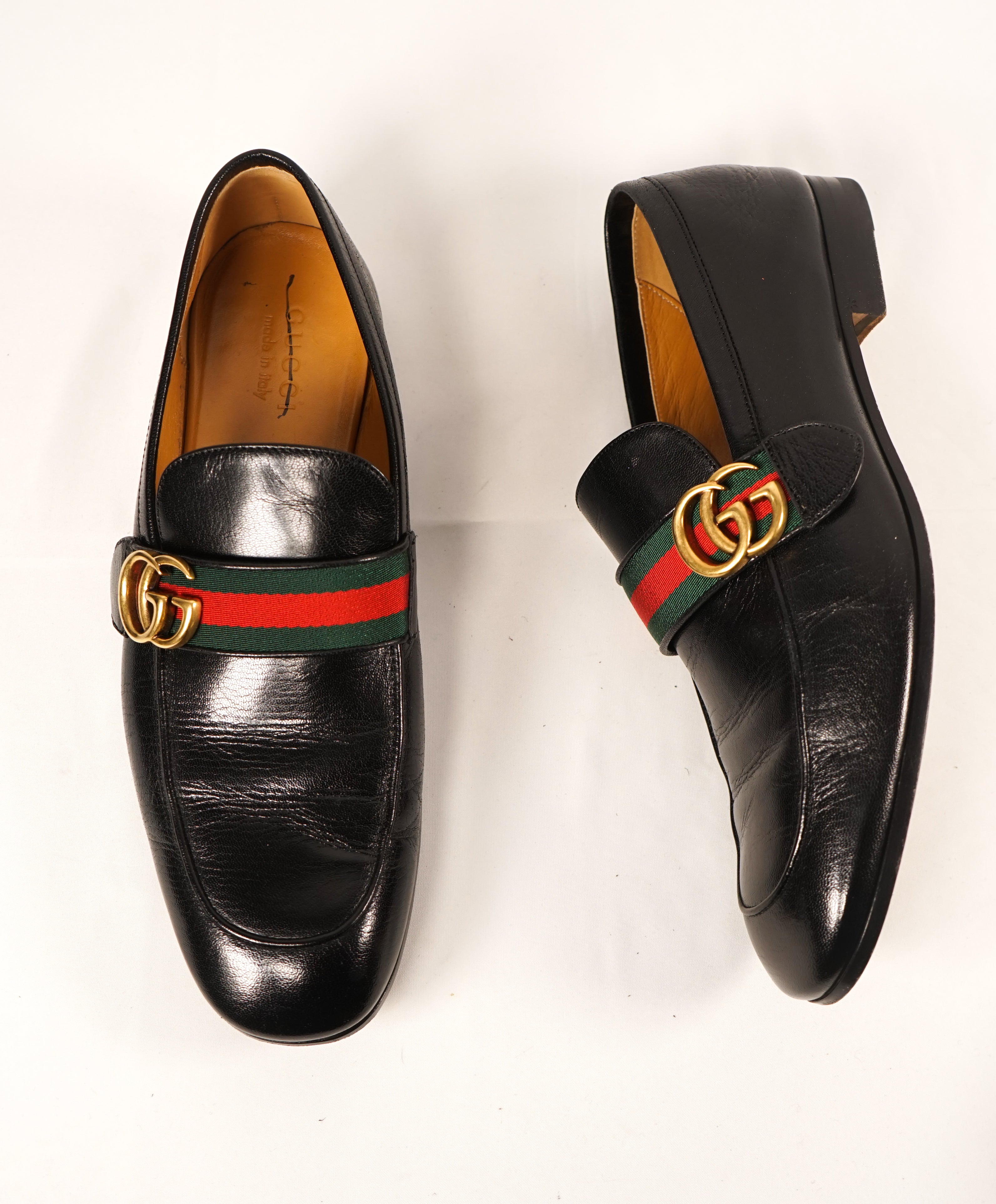 GUCCI - GG Interlocking Gold Bit Web Loafers “Donnie” - 10.5 – Luxe Hanger