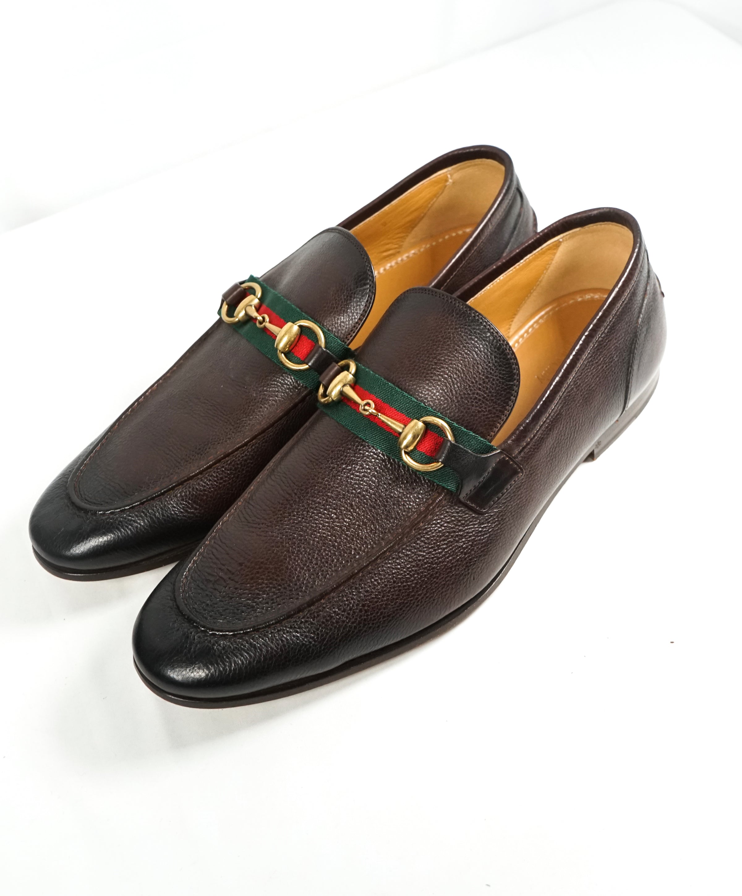 GUCCI - Iconic Green & Red Stripe Horsebit Loafers - 10 – Luxe Hanger