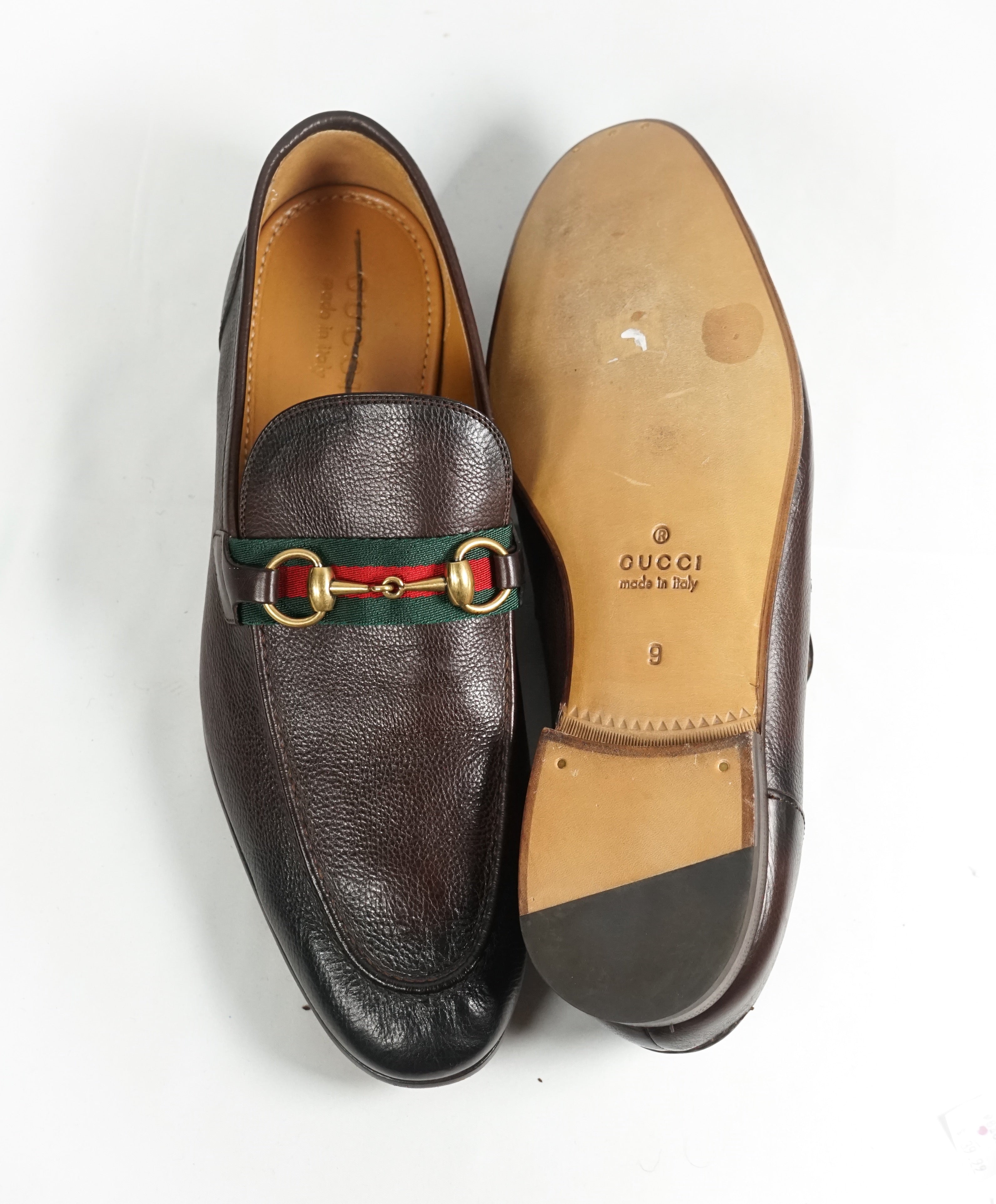 gucci loafers green and red